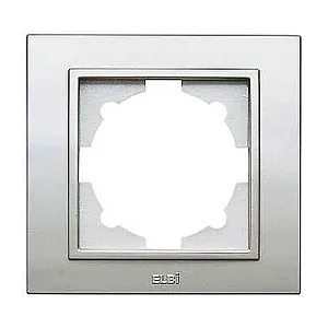 Рамка EL-BI Zena 608-011000-271 1 пост серебро