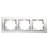 Рамка EL-BI Zena 500-011000-227 3 поста серебро