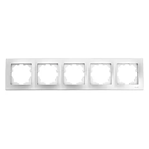 Рамка EL-BI Vega 510-011000-250 5 постов серебро
