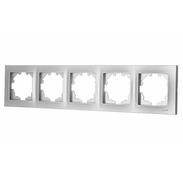 Рамка EL-BI Vega 510-011000-250 5 постов серебро Рамка EL-BI Vega 510-011000-250 5 постов серебро