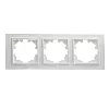 Рамка EL-BI Zena 500-015600-227 3 поста белоснежная