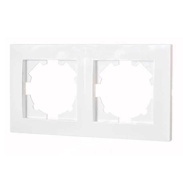 Рамка EL-BI Vega 510-015600-226 2 поста белоснежная Рамка EL-BI Vega 510-015600-226 2 поста белоснежная