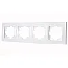 Рамка EL-BI Vega 510-015600-228 4 поста белоснежная