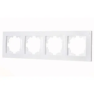 Рамка EL-BI Vega 510-015600-228 4 поста белоснежная