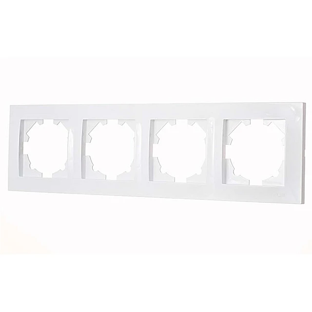 Рамка EL-BI Vega 510-015600-228 4 поста белоснежная Рамка EL-BI Vega 510-015600-228 4 поста белоснежная