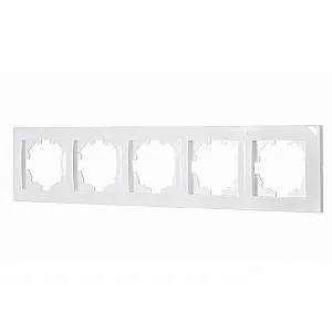 Рамка EL-BI Vega 510-015600-250 5 постов белоснежная