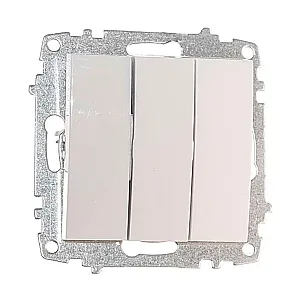 Выключатель EL-BI Zena-Vega 609-015600-254 3 клавиши белоснежный