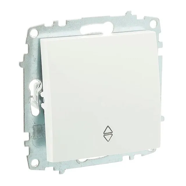 Выключатель проходной EL-BI Zena-Vega 609-015600-209 1 клавиша белоснежный механизм