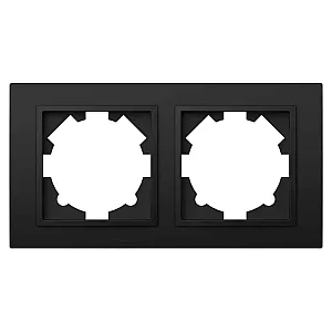 Рамка EL-BI Zena 500-014800-226 2 поста вантаблэк