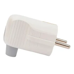 Вилка Ovivo 701-000000-004 с заземлением угловая белая