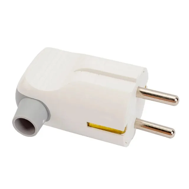 Вилка Ovivo 701-000000-004 с заземлением угловая белая