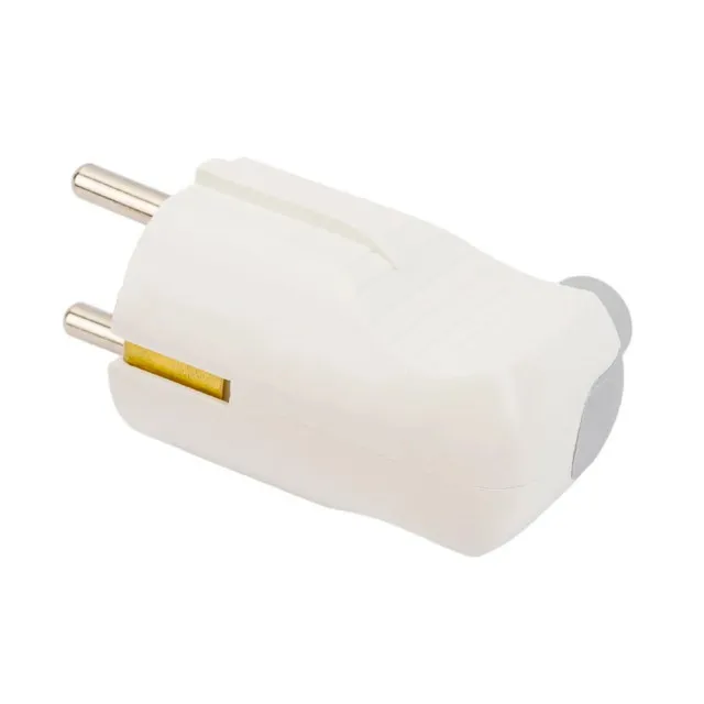 Вилка Ovivo 701-000000-004 с заземлением угловая белая