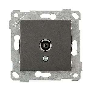 Розетка TV Mutlusan Rita 2200-171-0195 оконечная дымчатый