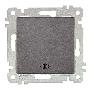 Выключатель перекрестный Mutlusan Rita 2200-408-0195 1 клавиша дымчатый