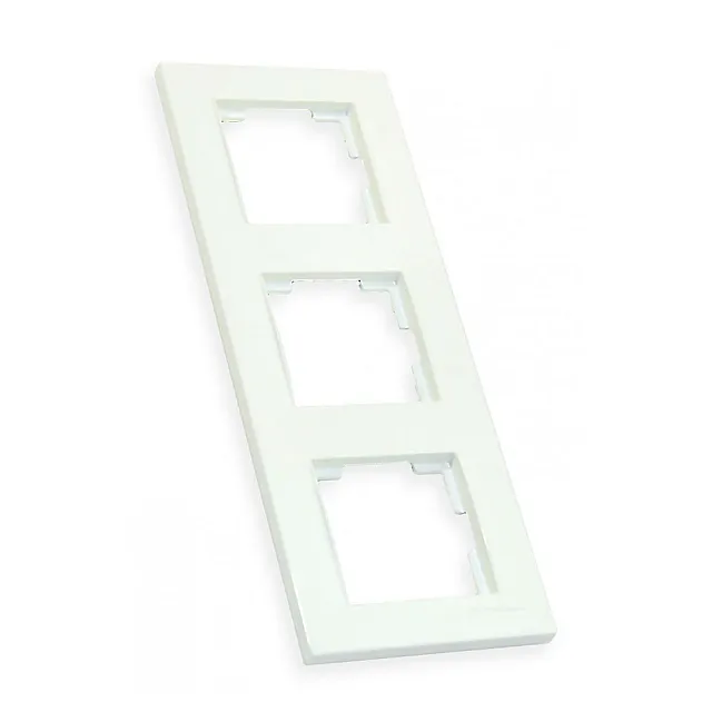 Рамка Mutlusan Rita 2220-800-2301 3 поста вертикальный монтаж белый