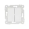 Выключатель Mutlusan Rita 2200-402-0101 2 клавиши 10А белый