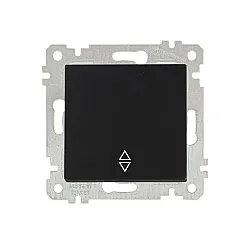 Переключатель Mutlusan Rita 2200-403-0184 1 клавиша 10А черный матовый