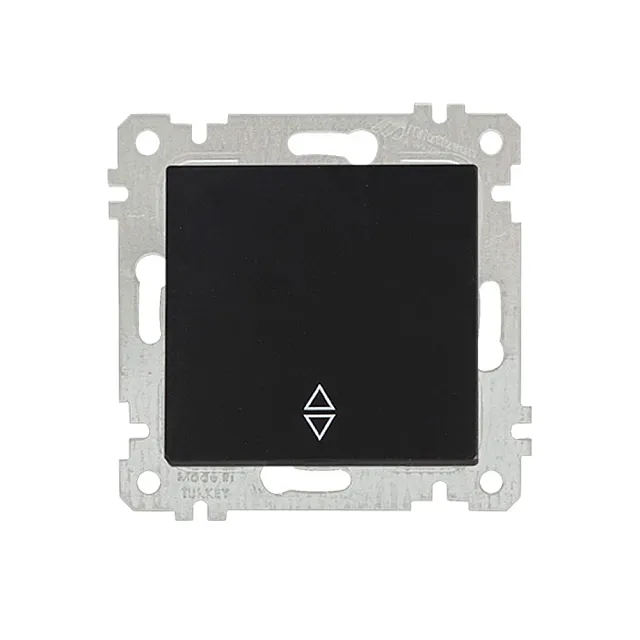 Переключатель Mutlusan Rita 2200-403-0184 1 клавиша 10А черный матовый