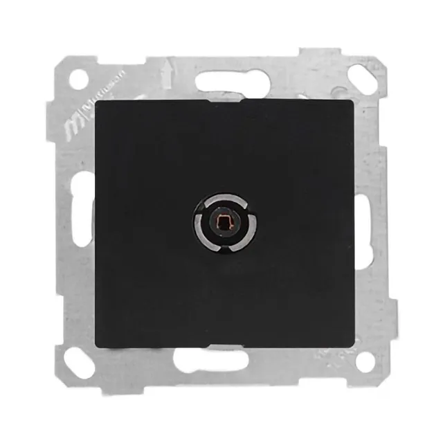 Розетка TV Mutlusan Rita 2200-171-0184 оконечная черный матовый