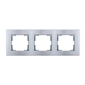 Рамка Mutlusan Rita 2220-800-1382 3 поста горизонтальный монтаж нержавеющая сталь