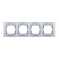 Рамка Mutlusan Rita 2220-800-1482 4 поста горизонтальный монтаж нержавеющая сталь