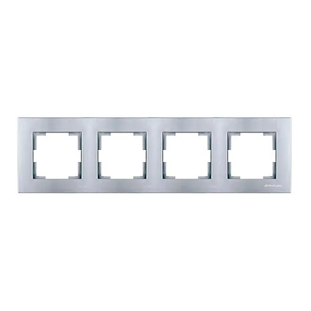 Рамка Mutlusan Rita 2220-800-1482 4 поста горизонтальный монтаж нержавеющая сталь