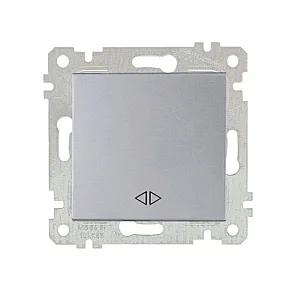 Выключатель промежуточный Mutlusan Rita 2200-408-0182 1 клавиша 10А нержавеющая сталь