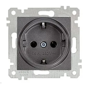 Розетка Mutlusan Rita 2200-600-0295 2Р+E дымчатый