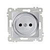 Розетка Mutlusan Rita 2200-601-0282 2P нержавеющая сталь