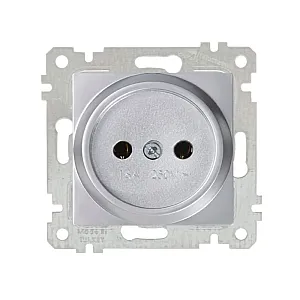 Розетка Mutlusan Rita 2200-601-0282 2P нержавеющая сталь