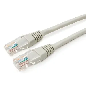 Патч-корд Cablexpert PP12-2M UTP кат.5e литой многожильный 2 м серый