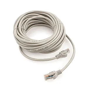Патч-корд Cablexpert PP12-10M UTP кат.5e литой многожильный 10 м серый