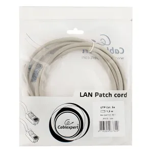Патч-корд Cablexpert PP12-1.5M UTP кат.5e литой многожильный 1.5 м серый