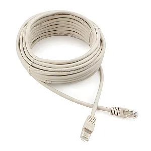 Патч-корд Cablexpert PP6U-10M UTP кат.6 литой многожильный 10 м серый