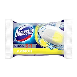 Блок гигиенический для унитаза Domestos 3в1 Лимон сменный  40 г