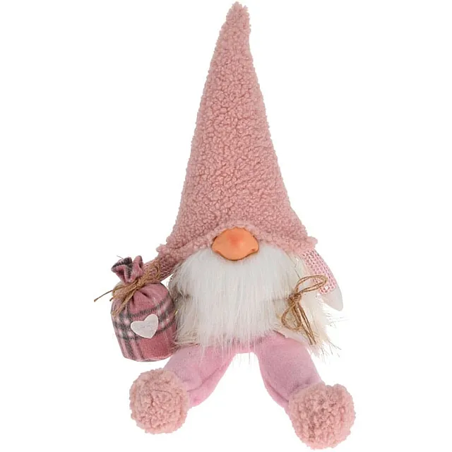 Украшение новогоднее Гномик сидящий 23*14*49 см