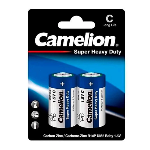 Батарейка Camelion R14P-ВР2 BLUE 12/288 К Батарейка Camelion R14P-ВР2 BLUE 12/288 К