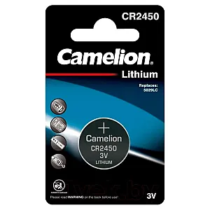 Батарейка Camelion CR2450-BP1 3V 10/1800 К