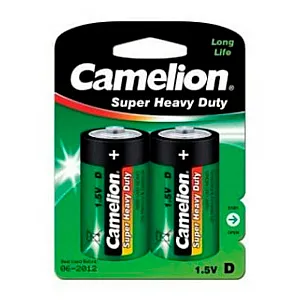 Батарейка Camelion R20P-ВР2 GREEN 12/144 К