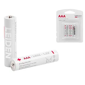 Батарейка Leiden Electric 808002 AAA LR03 1.5V alkaline 4 шт