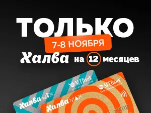 Рассрочка на 12 месяцев по карте «Халва» — только 7 и 8 ноября в Иголеньке!