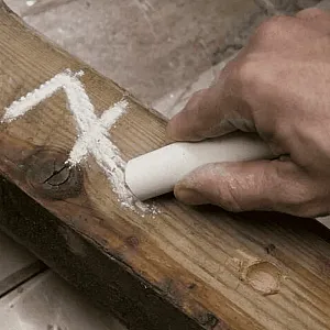 Мелок для маркировки на основе воска Markal Railroad Chalk 80502 красный