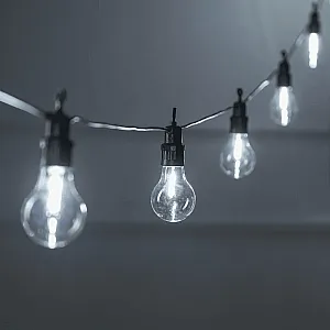 Гирлянда Luazon Lighting Белт Лайт Decor темная нить 10 ламп 5 м белое свечение