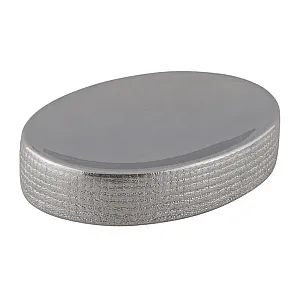 Мыльница Axentia Hollywood 129122 керамическая серебряная