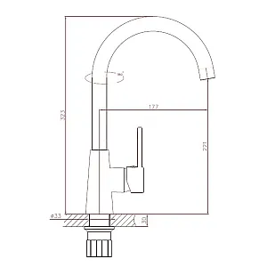 Смеситель для кухни AV Engineering AVHOP4-A996-648 D35