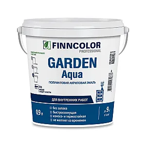 Эмаль Finncolor Garden Aqua База A акриловая полуматовая 0.9 л