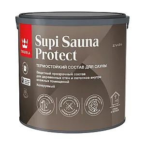 Состав для сауны Tikkurila Supi Sauna Protect EP тепрмостойкий полуматовый 2.7 л