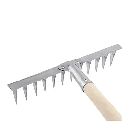 Грабли Сибртех 61754 нержавеющая сталь 12 витых зубьев 290*1300 мм