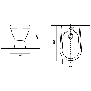 Биде Sanita Самарский SMRSABI01