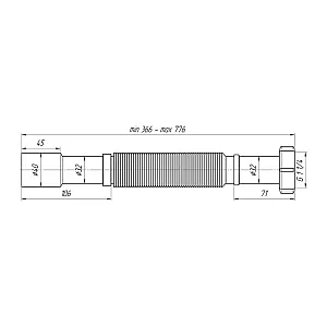 Гибкая труба АНИ пласт K207 1 1/4